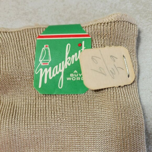 Vintage Children's Long Stockings 4 Pairs Mayknit Hosiery Rayon & Cotton 6 1/2 D - Picture 3 of 16